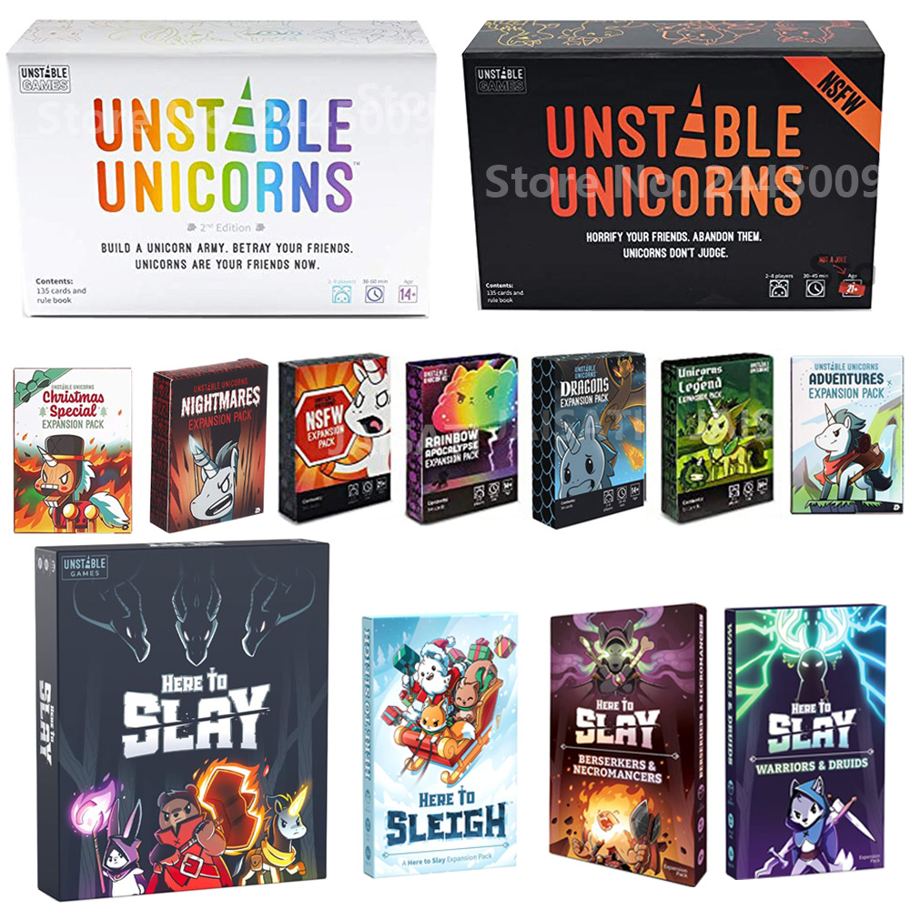 Board Game Zombie - Permainan kartu unicorn ekspansi malam spesial