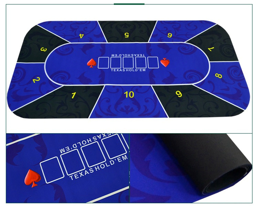 1.2*0.6M Texas Hold'em Poker T - Board Game With Chips ulasan dan harga
