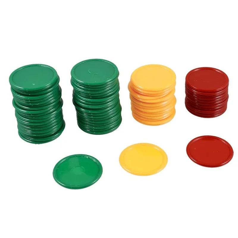Set Chip plastik 3.2cm 3 warna - Board Game With Chips ulasan dan harga