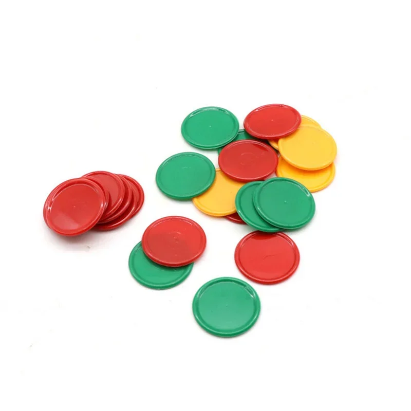 Set Chip plastik 3.2cm 3 warna - Board Game With Chips ulasan dan harga