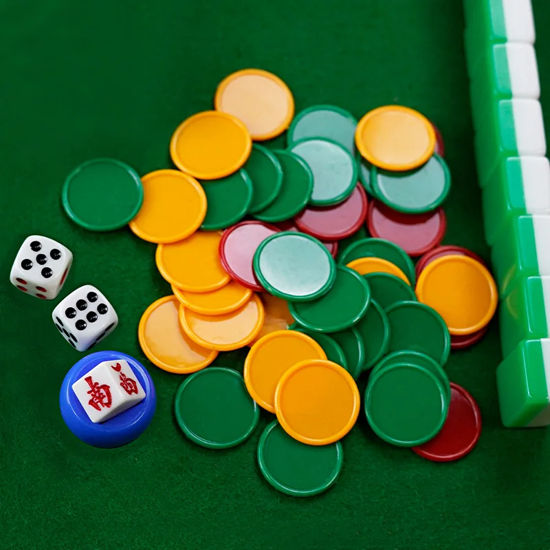 Set Chip plastik 3.2cm 3 warna - Board Game With Chips ulasan dan harga