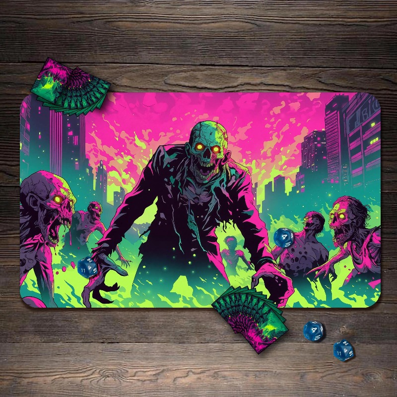 Alas Meja Neon Zombie Apocalyp - Board Game Zombie ulasan dan harga
